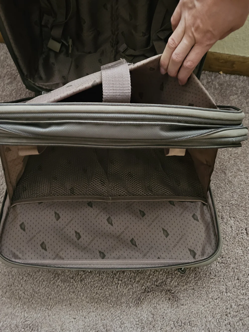 London Fog olive green